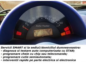 Oferta, Bucuresti, Diagnoza testare programare cheie Smart ForTwo ForFour + service rapid  electrica auto la domiciliu