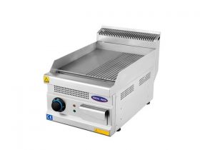 Oferta, National, Gratar electric striat si neted, 40 cm, Ideal Inox, Linia 630