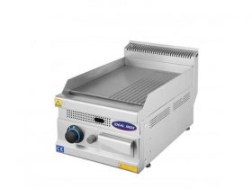 Oferta, National, Gratar neted si striat, Ideal Inox, 40 cm, butelie, Linia 630