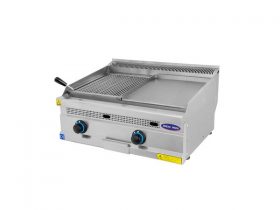 Oferta, National, Gratar cu roca vulcanica si placa neteda, Ideal Inox, 80 cm, butelie, Linia 630