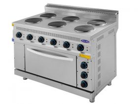 Oferta, National, Masina de gatit electrica cu 6 plite si cuptor, Ideal Inox, Linia 700