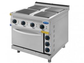 Oferta, National, Masina de gatit electrica cu 4 plite si cuptor, Ideal Inox, Linia 930