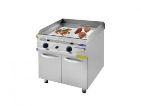 Oferta, National, Gratar profesional cu placa neteda si striata, GPL, Ideal Inox, Linia 930