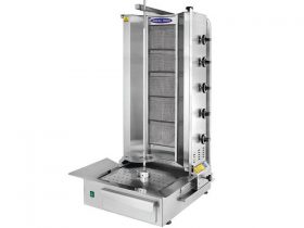Oferta, National, Aparat shaorma cu 5 arzatoare, Ideal Inox, motor jos