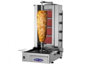 Oferta, National, Aparat kebab, Grill kebab cu 4 arzatoare, motor jos, GPL