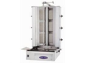Oferta, National, Aparat shaorma, aparat kebab 6 (3+3) arzatoare, Ideal Inox, GPL