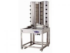 Oferta, National, Aparat kebab, aparat gyros 10 (5 +5) arzatoare, Ideal Inox, suport, GPL