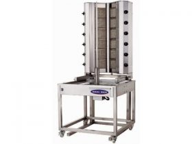 Oferta, National, Aparat kebab, aparat gyros 12 (6 + 6) arzatoare, Ideal Inox, GPL