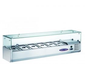 Oferta, National, Vitrina rece pentru ingrediente, Ideal Inox, 6 buc. GN 1/4