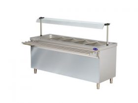 Oferta, National, Bain Marie linie autoservire, Ideal Inox, 5 GN 1/1