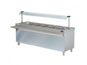Oferta, National, Bain marie linie autoservire, Ideal Inox, 6 GN 1/1
