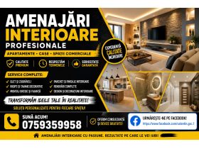 Oferta, Suceava, Amenajari interioare profesionale pentru imobile