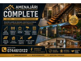 Oferta, Iasi, Amenajari interioare si exterioare complete scari garduri zugraveli parchet