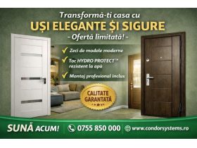 Oferta, Bacau, Solutii complete de usi  -  condorsystems.ro
