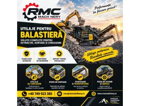 Oferta, Neamt, Utilaje si Piese de Schimb pentru Balastiere, Statii de Betoane si Statii de Asfalt