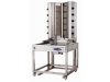 Aparat kebab, aparat gyros 10 (5+5) arzatoare si suport, Ideal Inox, CLR.KLG225-VA